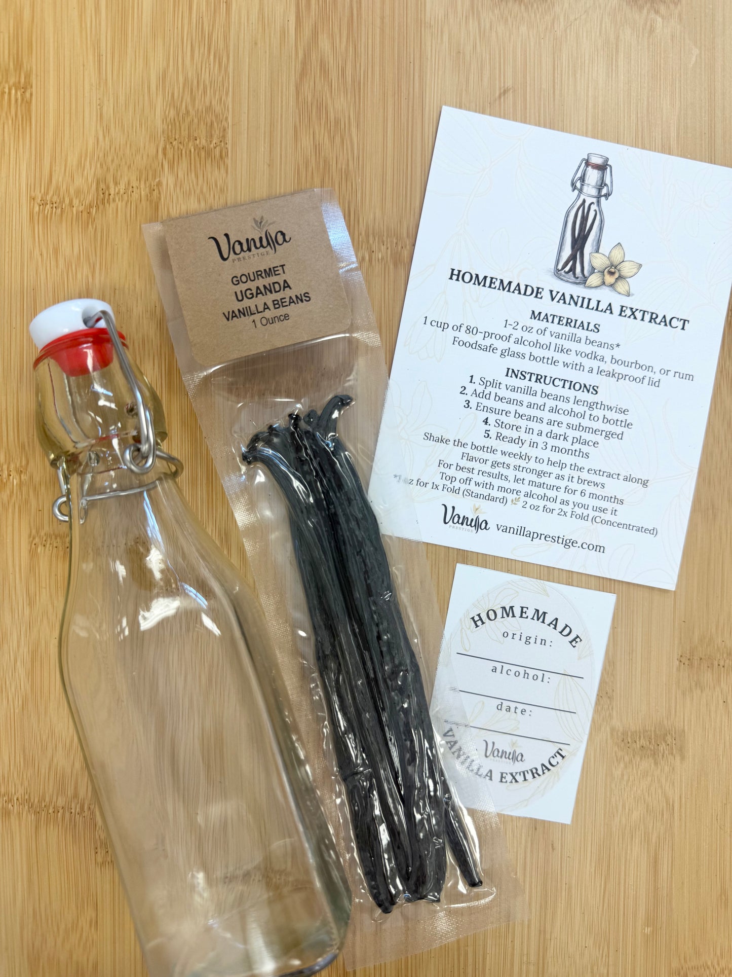 Homemade Vanilla Extract Kit
